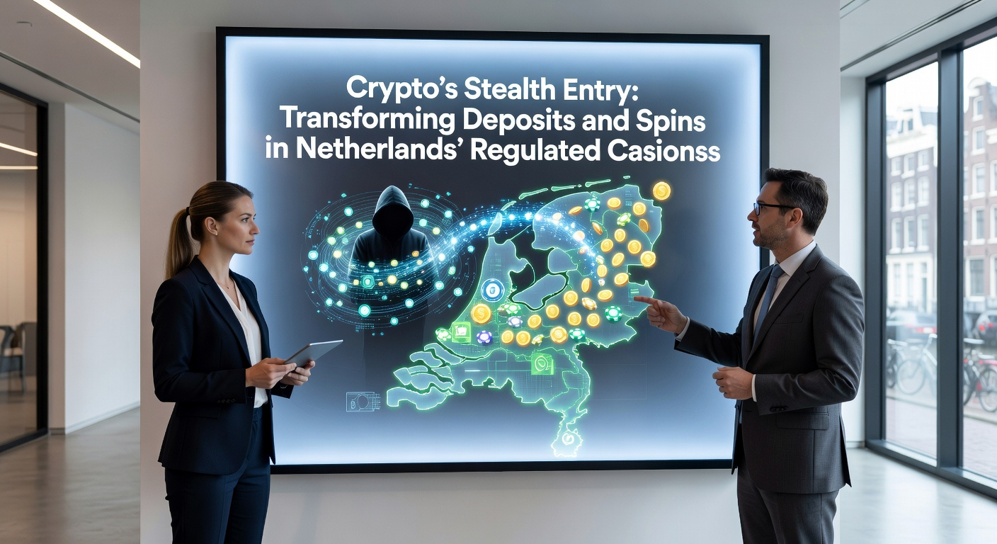 Grafiek met stijgende crypto-transacties in Europese online goksector, inclusief Nederlandse markttrends