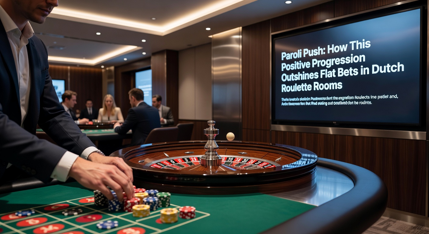 Roulettewiel in een bruisende Nederlandse online casino kamer met spelers die inzetten op rood en zwart