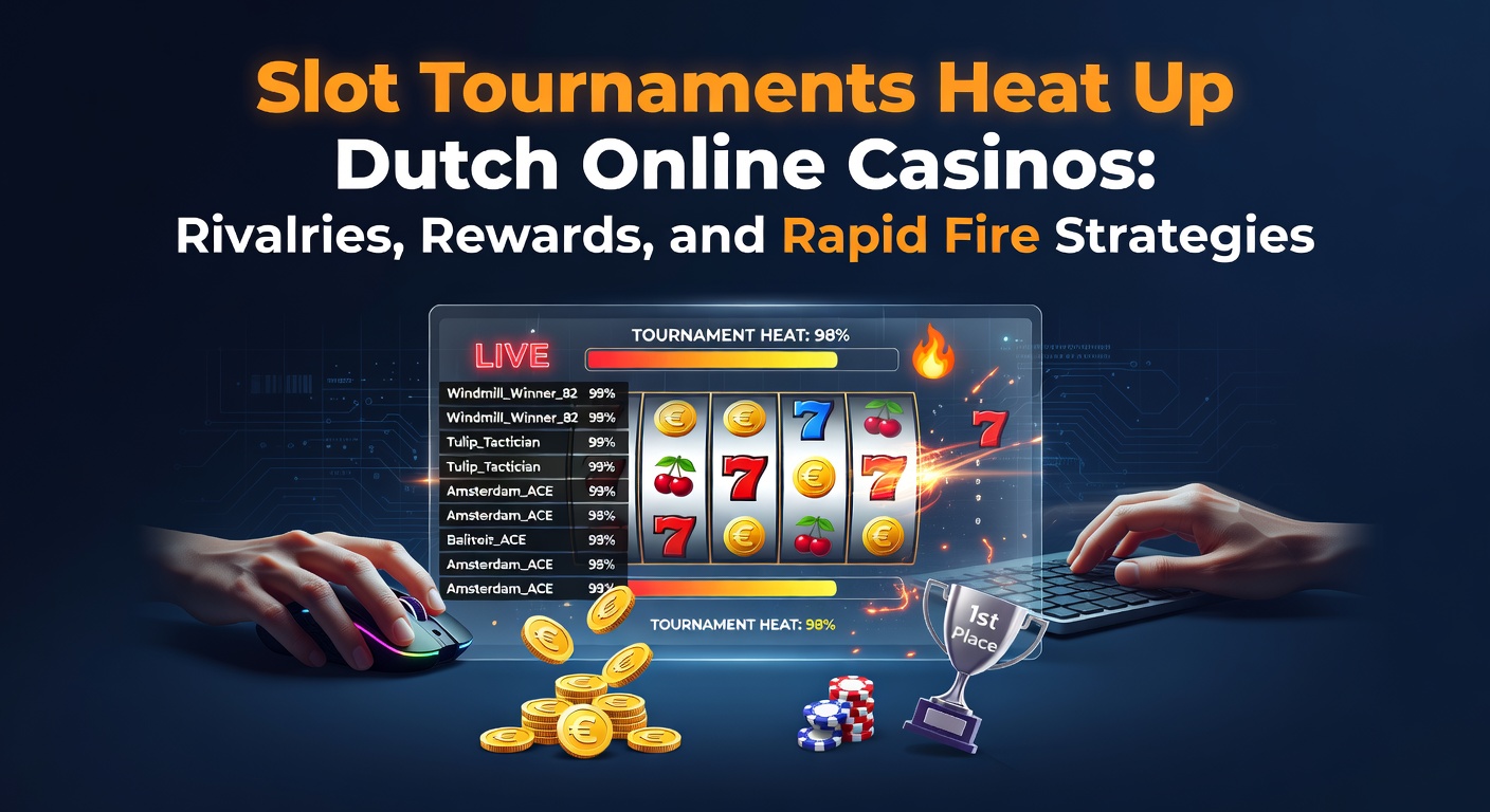 Spannende slottoernooi actie met spelers die strijden om de toppositie op leaderboards in een Nederlands online casino