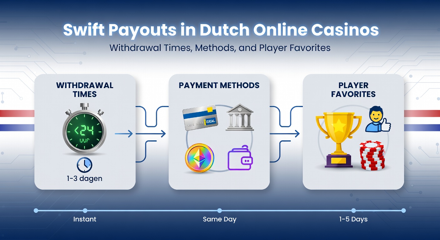 Grafiek met uitbetalingstijden van populaire betaalmethoden in Nederlandse online casinos, inclusief iDEAL en bankoverschrijvingen
